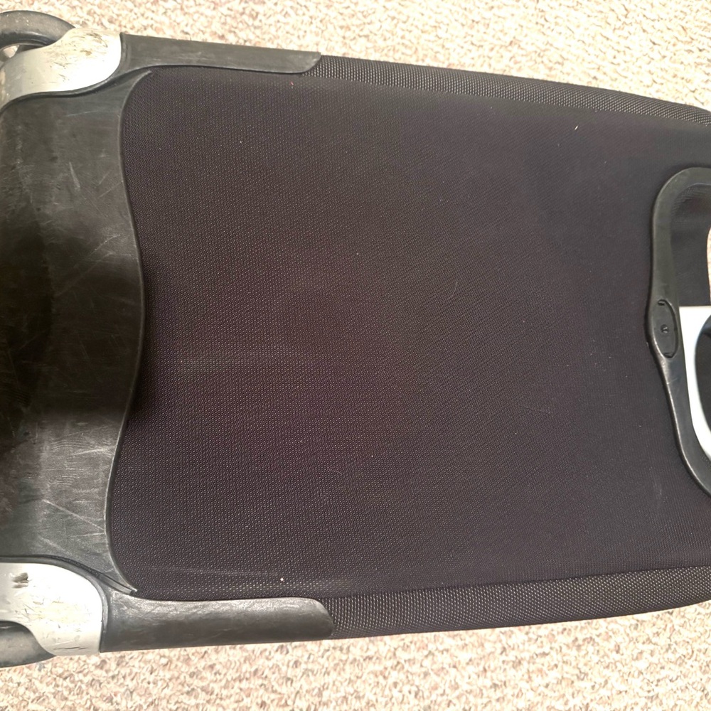 Tumi Black Hard Soft Shell Carey on luggage